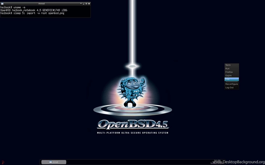 OpenBSD&OpenBox Desktop