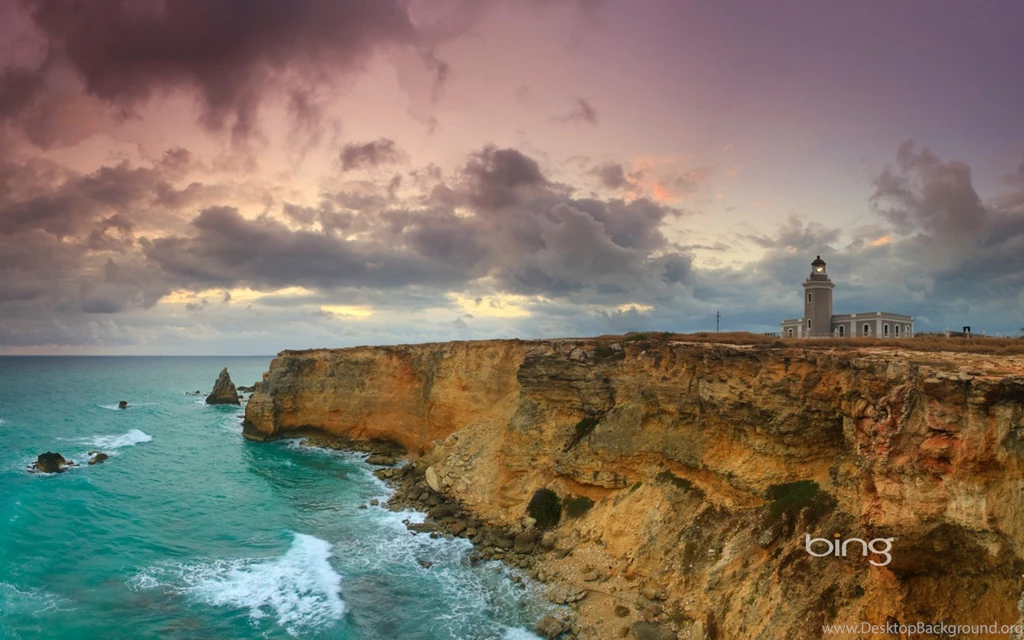 Red Point Lighthouse In Puerto Rico Bing Wallpapers 1920x1200 ...