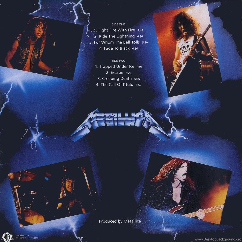 RePin Image: Metallica Ride The Lightning On Pinterest
