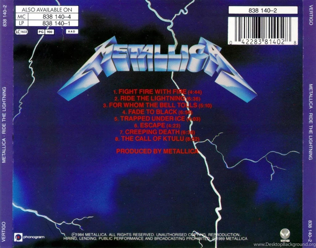 Ride The Lightning Metallica Quotes. QuotesGram