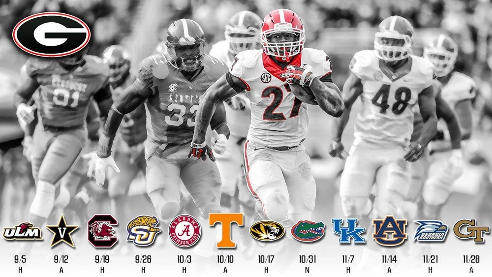 2015 UGA Football Schedule Wallpapers