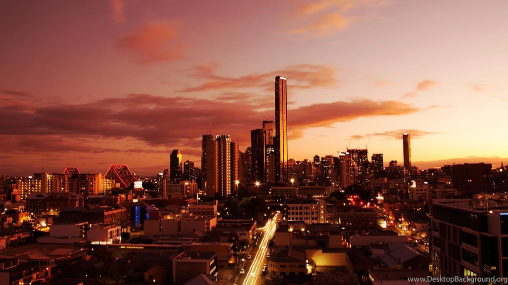 Brisbane City Sunset (1920x1080) [OC] : Wallpapers