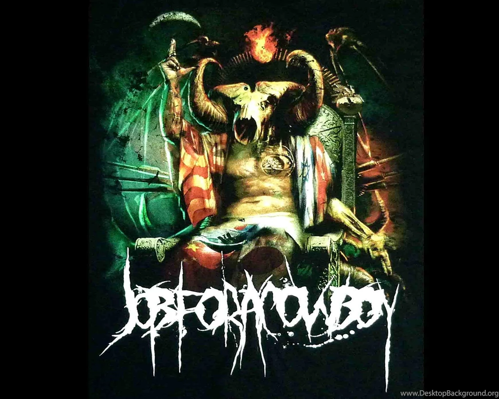 JOB FOR A COWBOY Death Metal Heavy Deathcore 1jfac Dark Occult ...