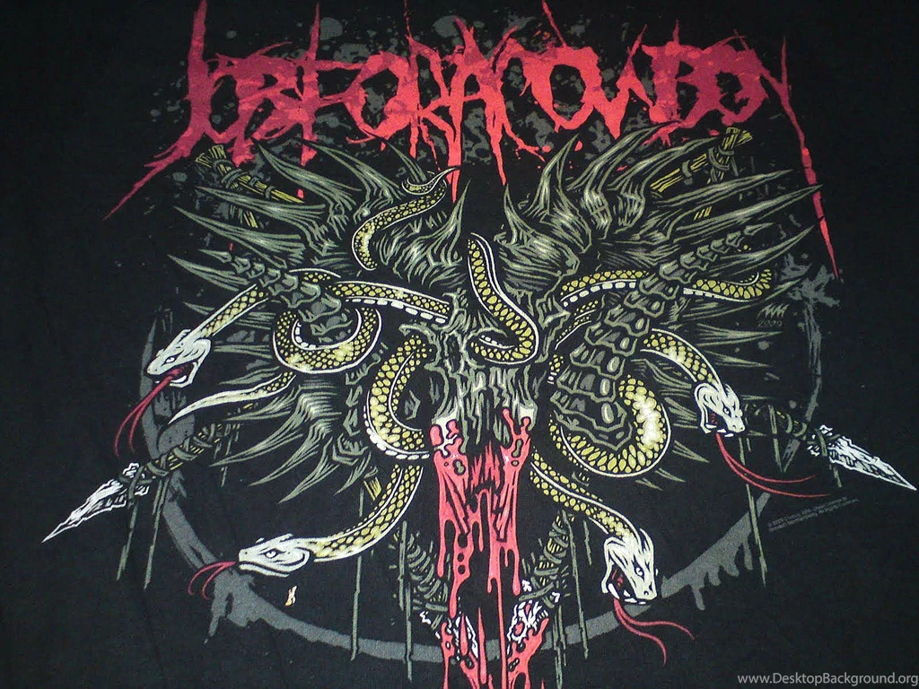 JOB FOR A COWBOY Death Metal Heavy Deathcore 1jfac Dark Occult ...