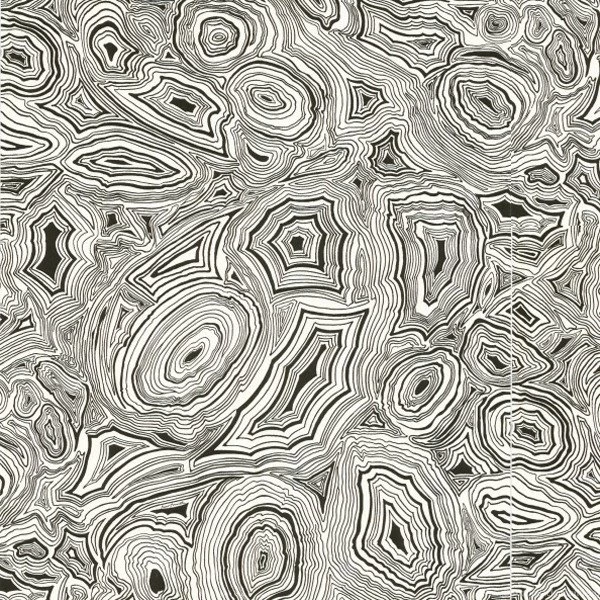 Cole & Son Fornasetti Malachite Wallpapers In Black / White ...