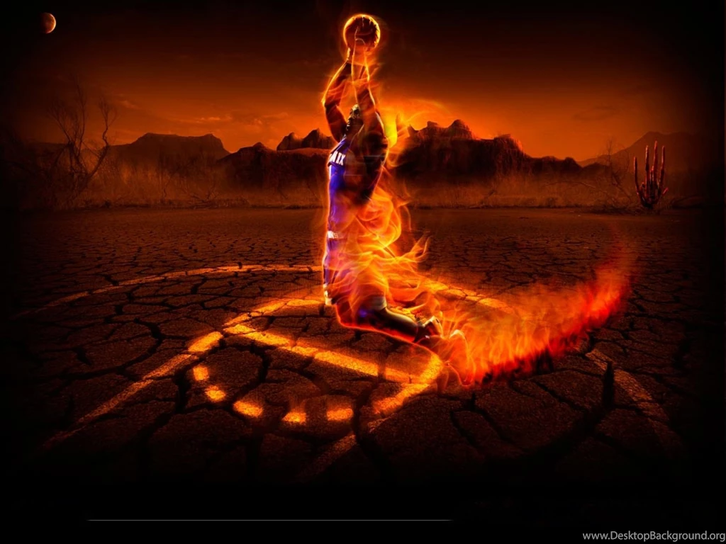Fire Basketball Wallpaper, Size: 1920x1440