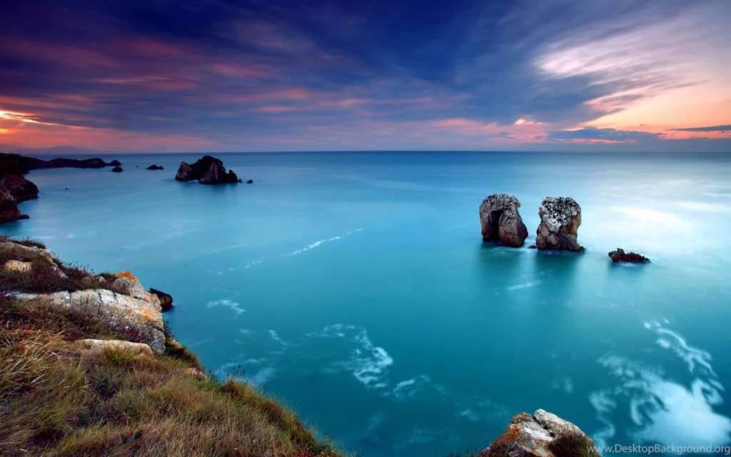 1440x900 Amazing, Sea, Sky, Rocks, Sunset, Amazing Sea Ends Of The ...
