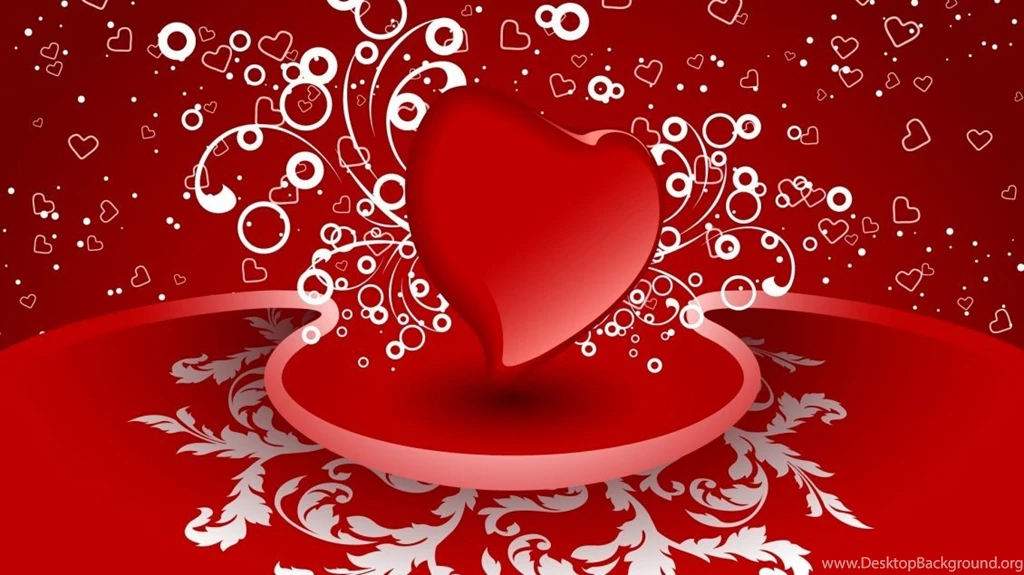 A Big Red Heart And Many Small Hearts