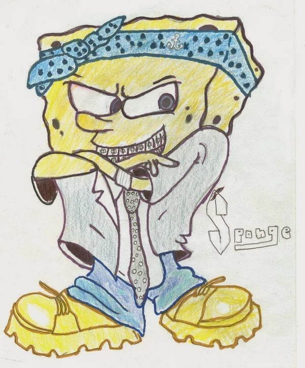 Graffiti Wall: Graffiti Characters Gangster