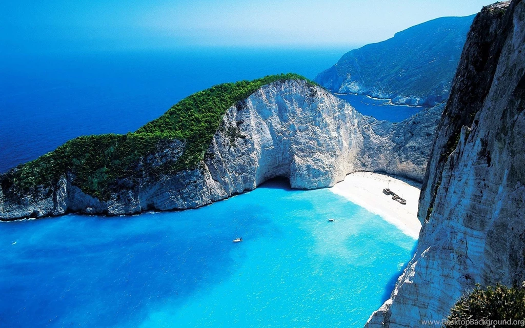 Beach, Sea, Landscape, Navagio Beach, Zakynthos, Greece Wallpapers ...