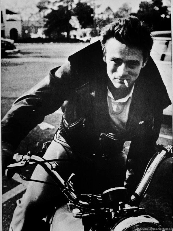 James Dean Motorcycle Wallpaper Desktop Background