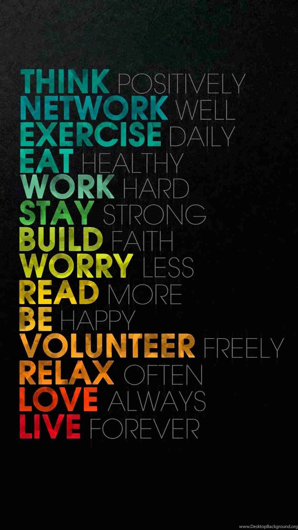 Abstract Black Rainbow Quotes iPhone 6 Plus Wallpapers   Words Of ...