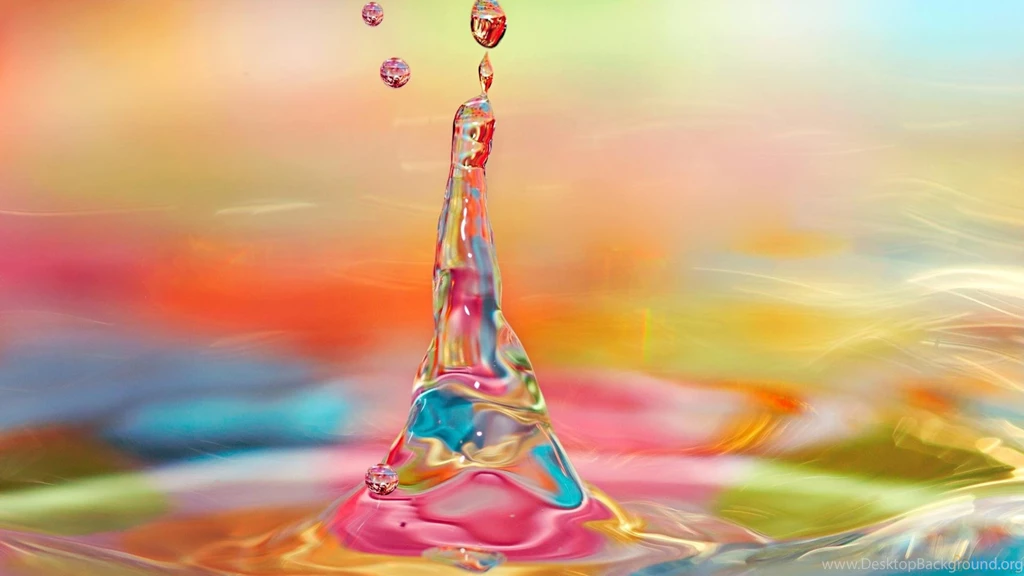 Colorful Water Drops Wallpapers