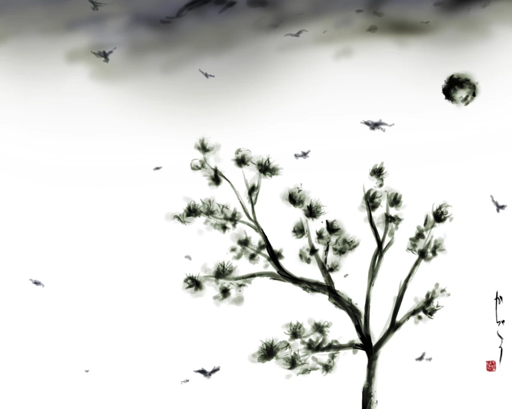 Sumi e Wallpapers By Kago woo On DeviantArt