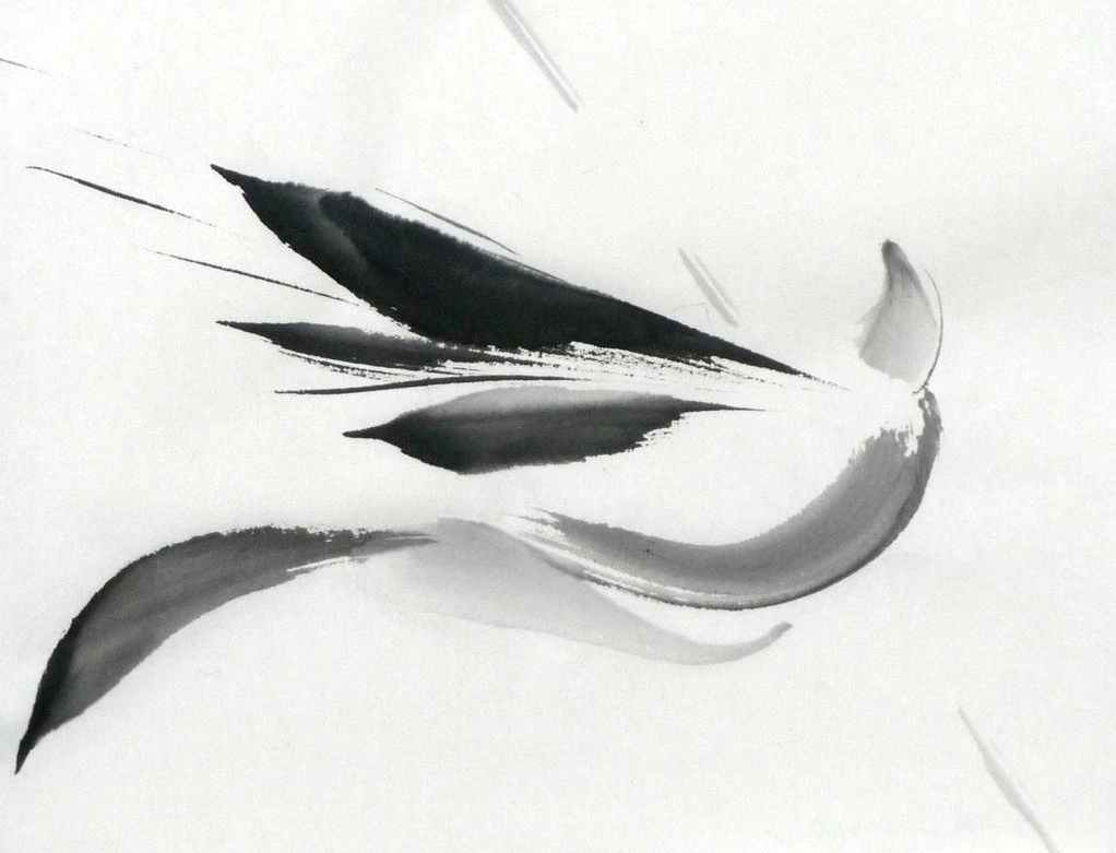 Sumi e: Flight By Catherinejao On DeviantArt