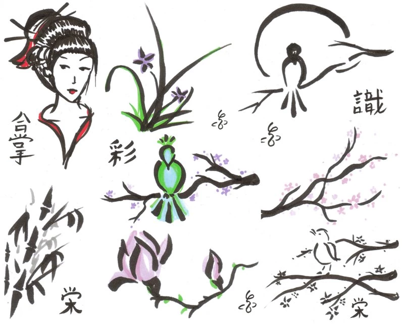 Sumi e Letterheads By DitzyDM On DeviantArt
