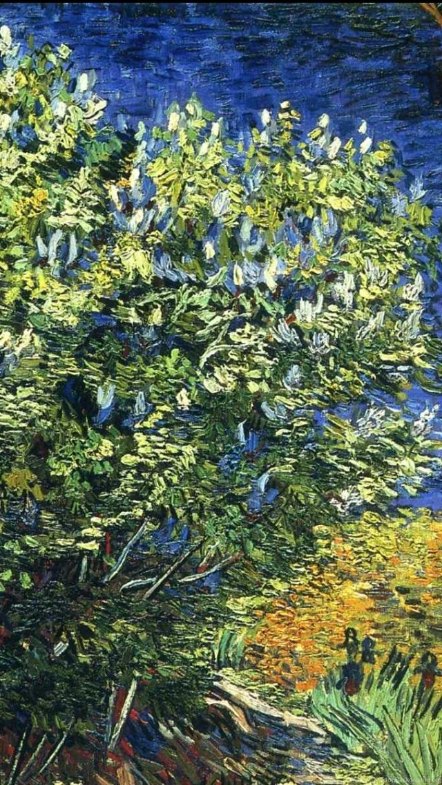 Art Iphone Painting Green Backgrounds Vincent Van Gogh Wallpapers ...
