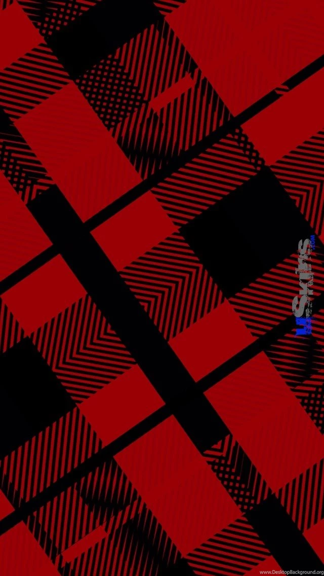 Red Plaid Decal Style Vinyl Skin (fits Apple Original iPhone 5 ...