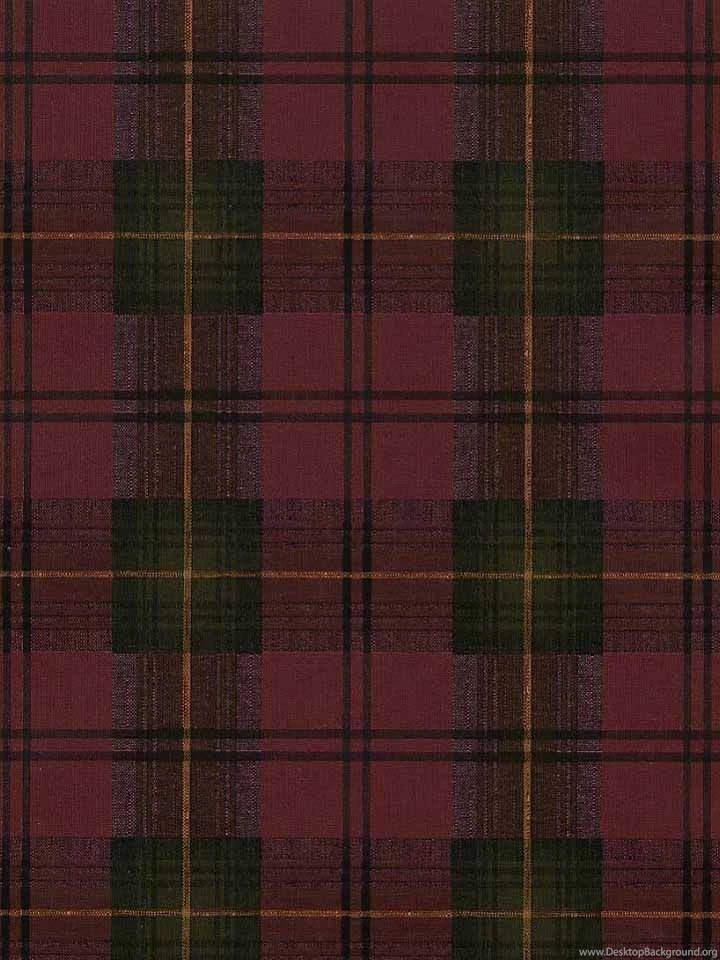 The Deep Colors Of Burgundy And Olive In This Plaid Wallpapers Are ...