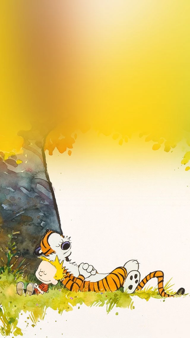 Calvin And Hobbes Sleeptime iPhone 5s Wallpapers Download