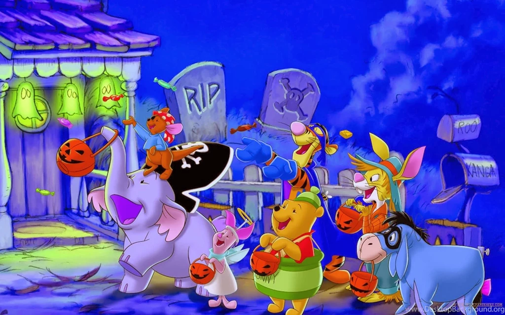 Pooh Halloween Cartoon Wallpapers ~ Free Cartoon Wallpapers
