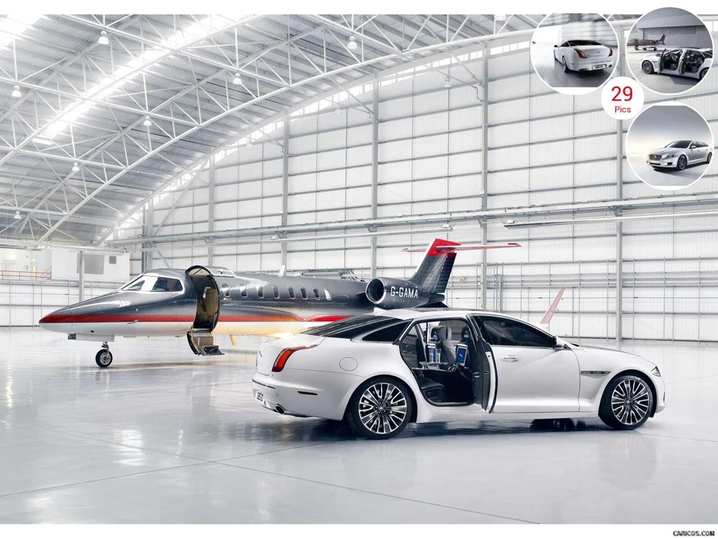 2013 Jaguar XJ Ultimate With Jet Plane