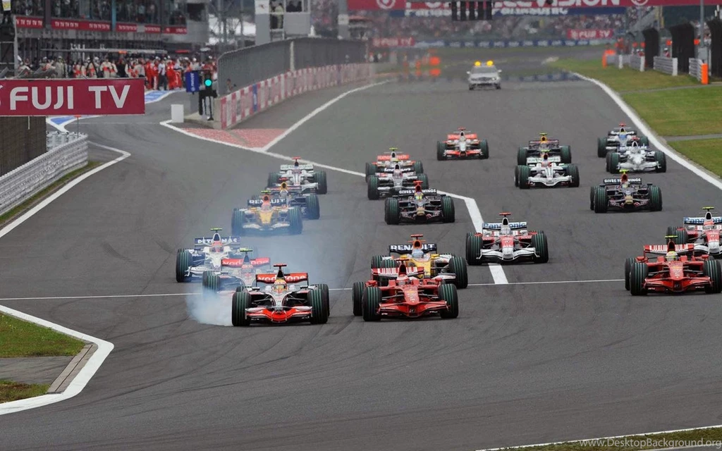 Download 1280x800 Racing Car At Starting Line F1 Racing 2009 Grand ...