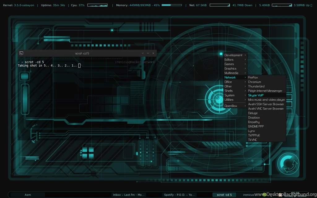 Hackerish Theme [Openbox] By Irenicus09 On DeviantArt