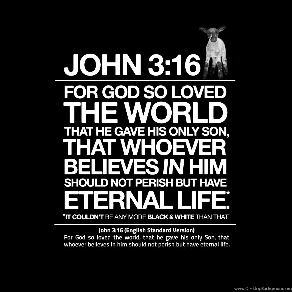 Free Desktop Wallpapers Download: John 3:16