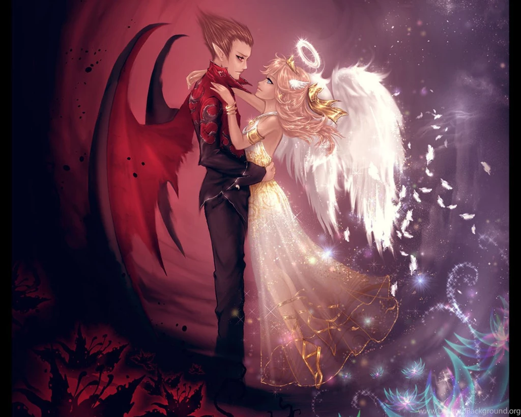 Good And Evil Angels Love Wallpapers From Angels Wallpapers