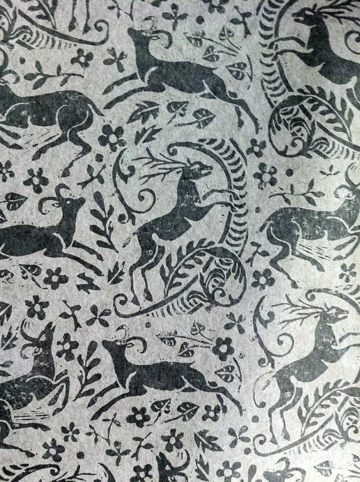 Hand Block printed Wallpapers