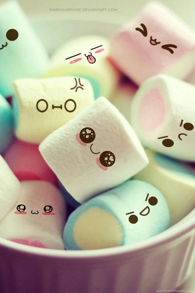 Funny Cute Mallows Iphone 4 Wallpapers 640x960 Mobile Phone ...