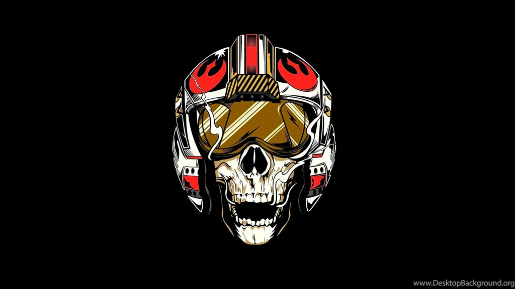 X Wing Helmet With Some Added Color : Wallpapers