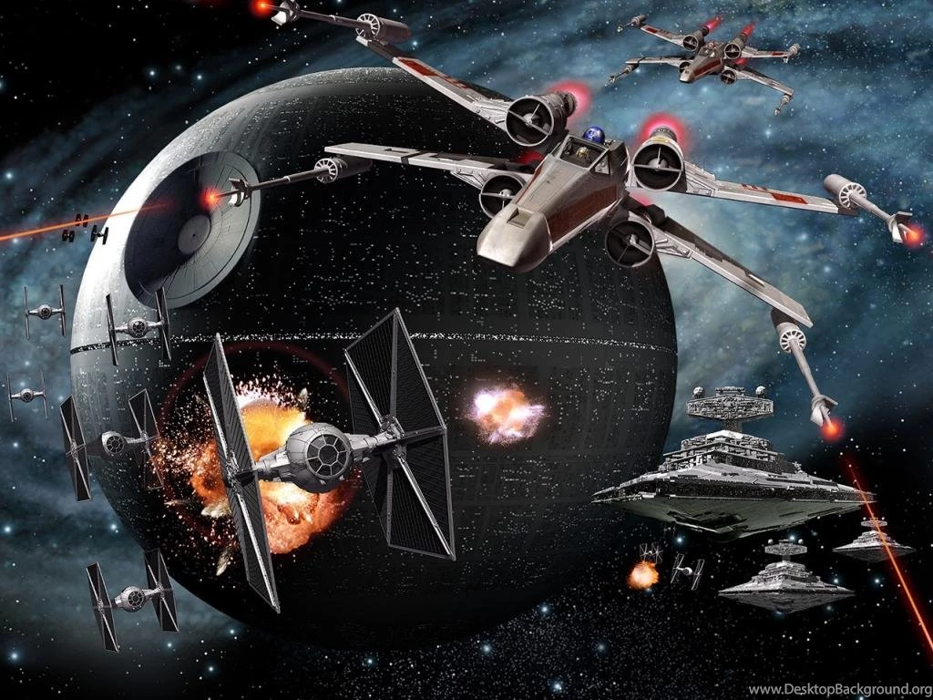 Star Wars Death X wing Tie Fighters