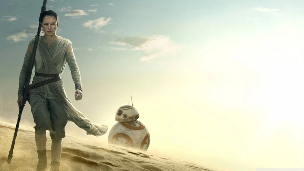 Star Wars The Force Awakens Rey BB 8 HD Desktop Wallpapers ...