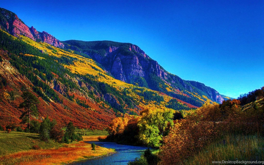 River At Fall Season   (