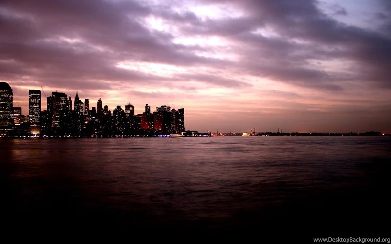 Black City Peaceful Sunset – Nature Sunsets HD Desktop Wallpapers