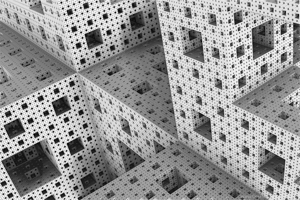 Ultra HD Wallpapers Menger Sponge Fractal Mandelbrot, 3D ...