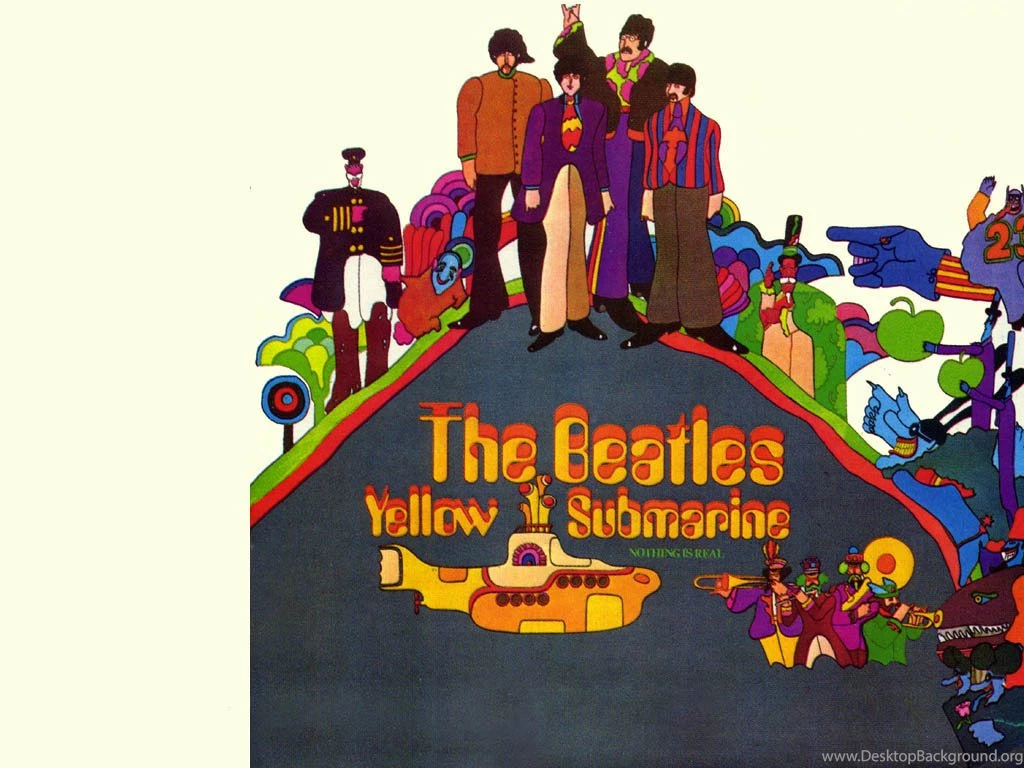 The Beatles Yellow Submarine Wallpaper.