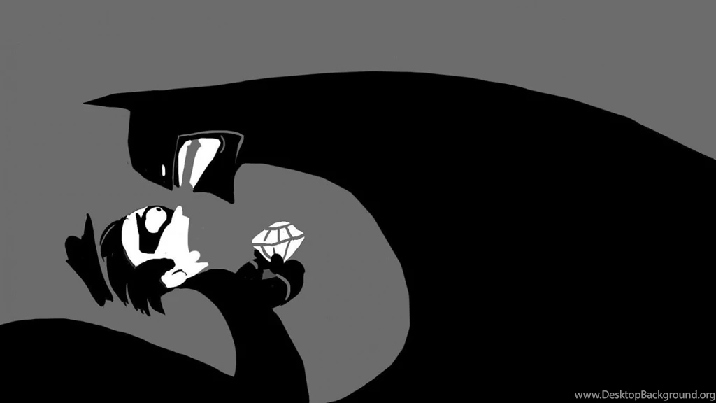 1366x768 Batman And Burglar Illustration Desktop PC And Mac Wallpapers