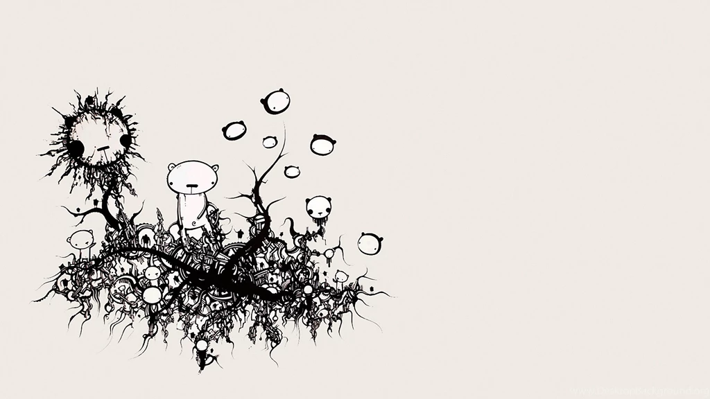 Cute Bear Illustration Wallpaper Backgrounds