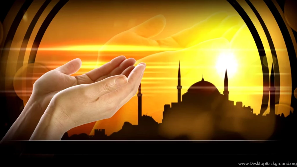 Free Praying With Mosque Backgrounds For PowerPoint Religious ...
