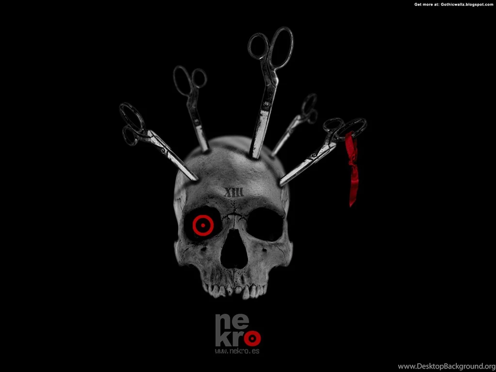 Scissors In Skull