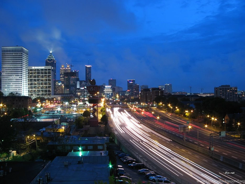 Atlanta Night Skyline Wallpapers