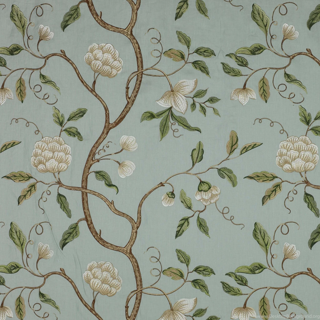 Snow Tree Linen Fabric   Colefax And Fowler