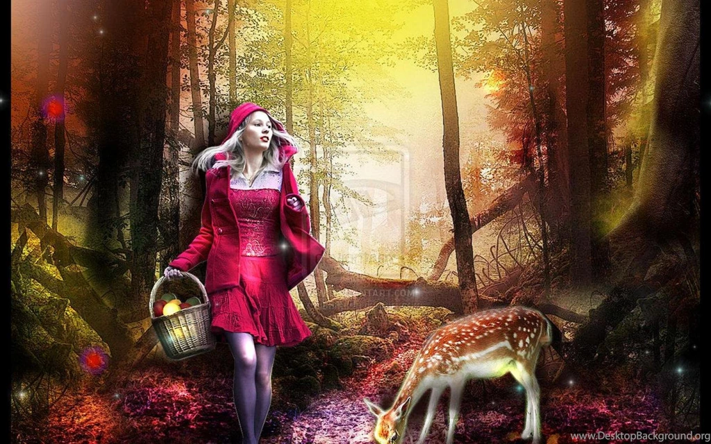 THE RED RIDING HOOD WALLPAPER   (
