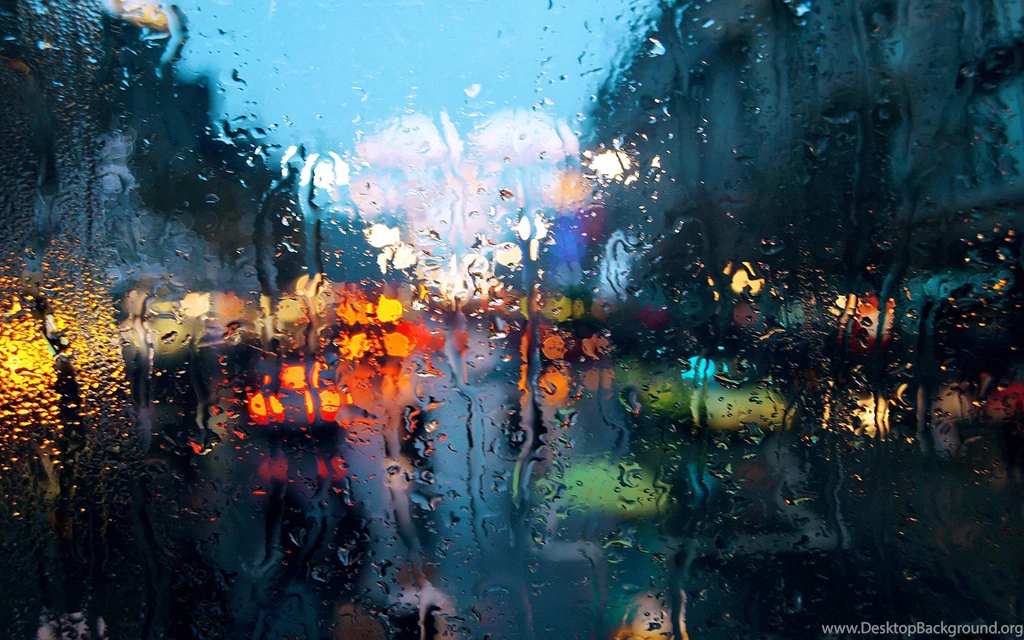 Rain Drops On Glass Wallpapers