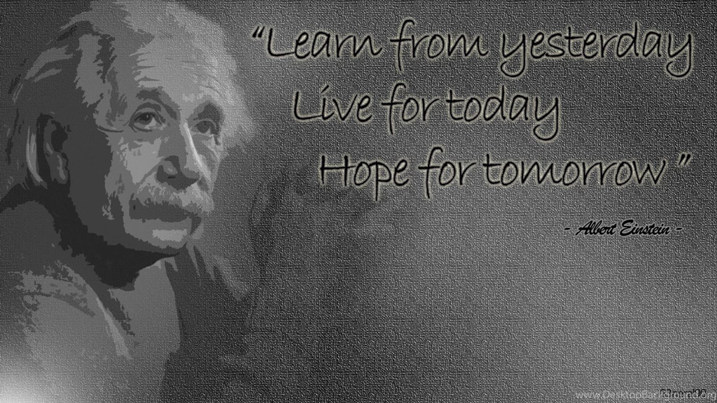White Quotes Albert Einstein Wallpapers