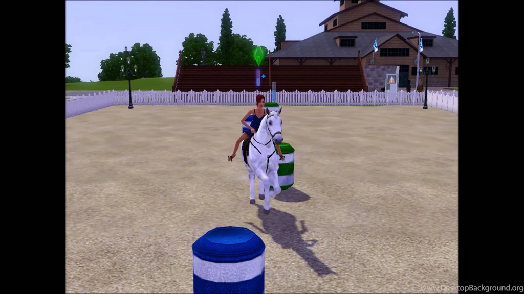 Sims 3: Horse Barrel Racing (bending) YouTube