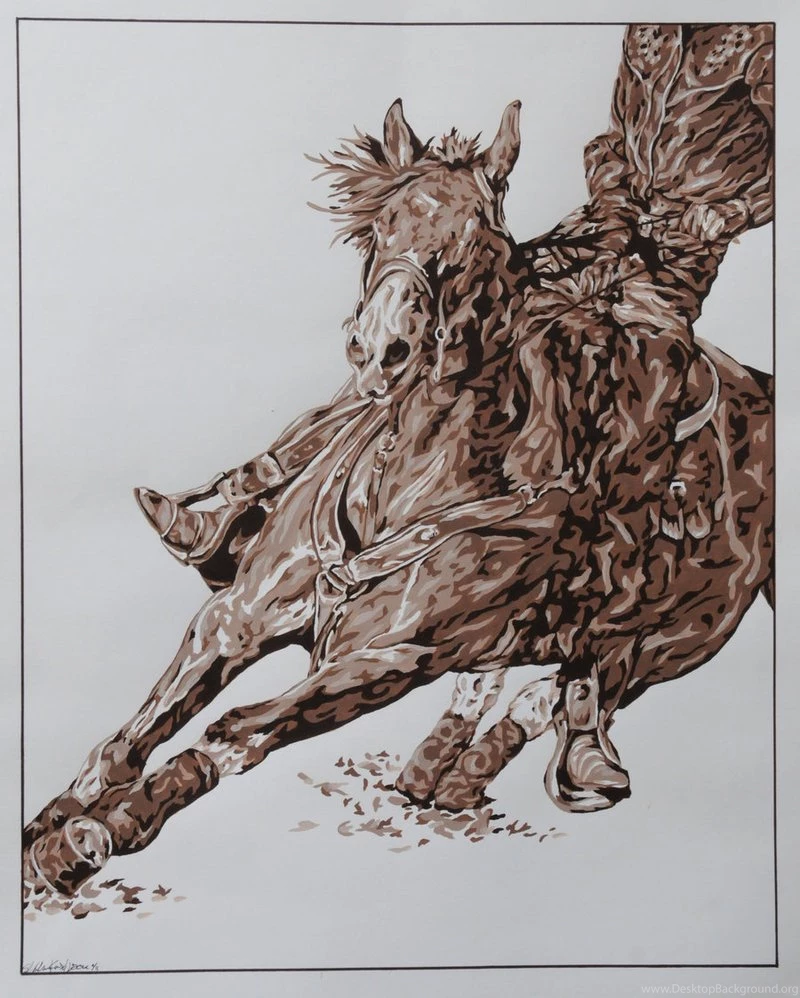 Turn And Burn  Barrel Racing By Darknight sky On DeviantArt